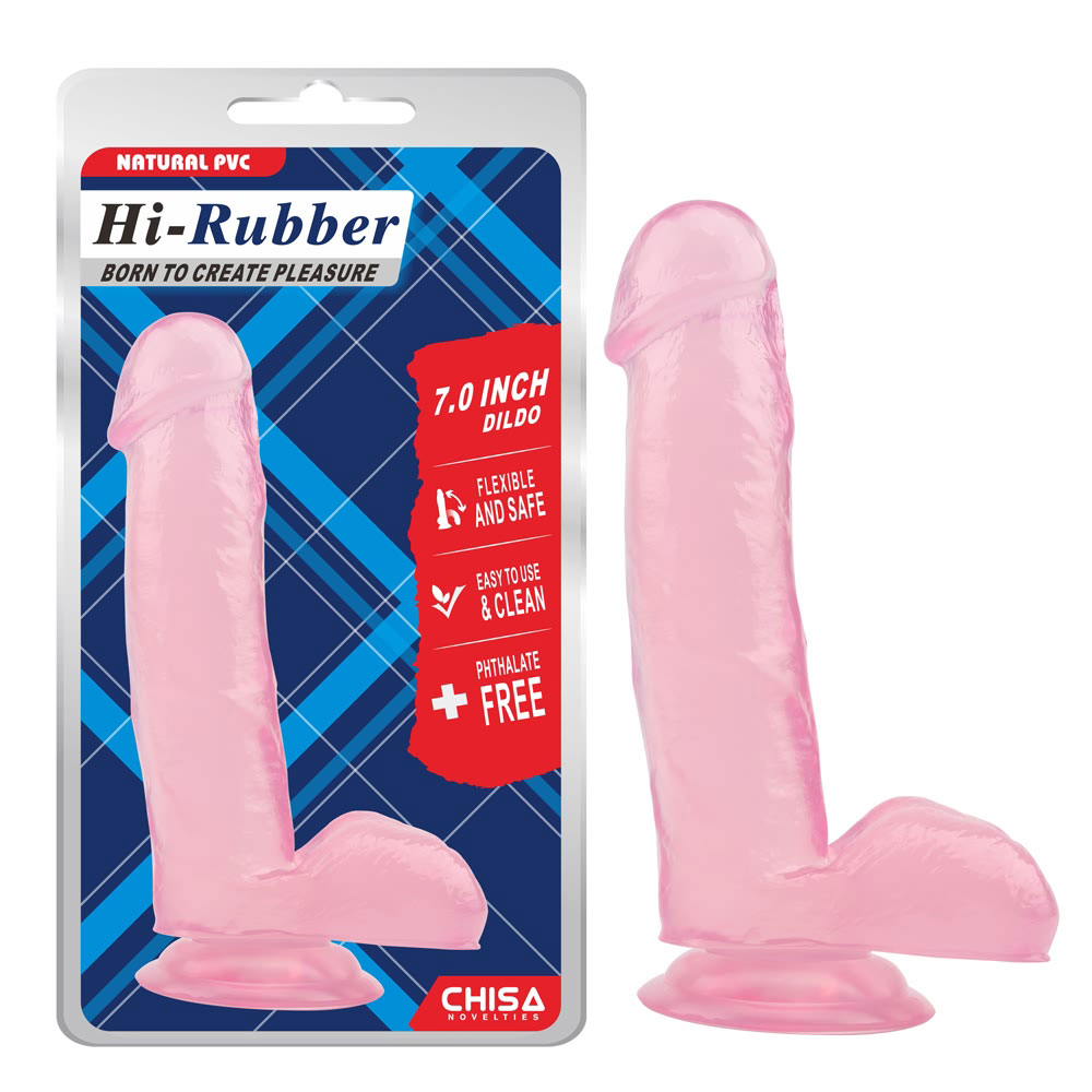 7,0 hazbeteko dildo-arrosa