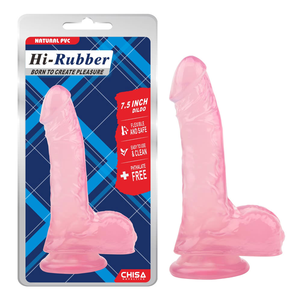 7,5 hazbeteko dildo-arrosa